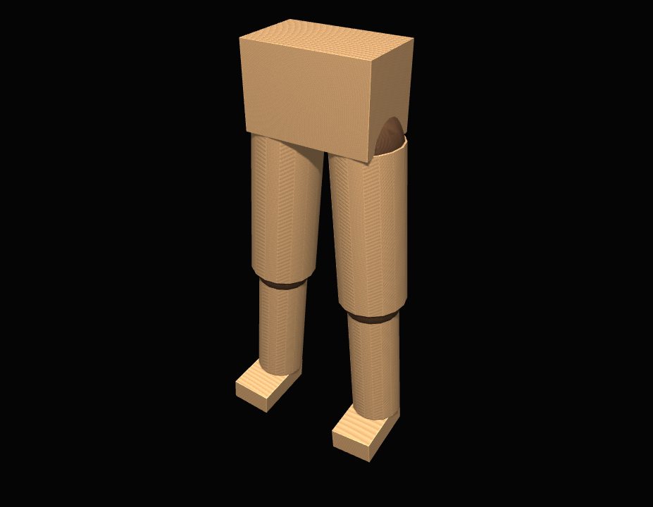 3D 다리 포즈 메이커로 캡처한 레퍼런스 이미지 — Before